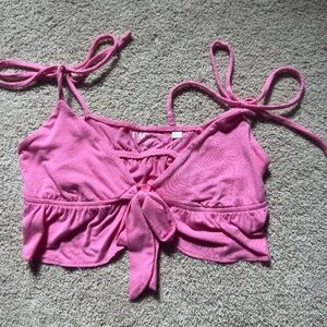 Pink PacSun Tie Tank Top
